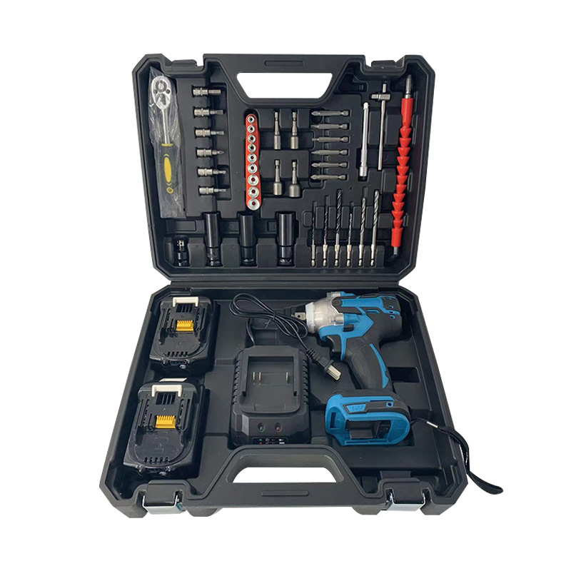 Dingwei 18V 350n Brushless Lithium Battery Wheel Spanny Set Electric Cordless Torque Impact Wrench